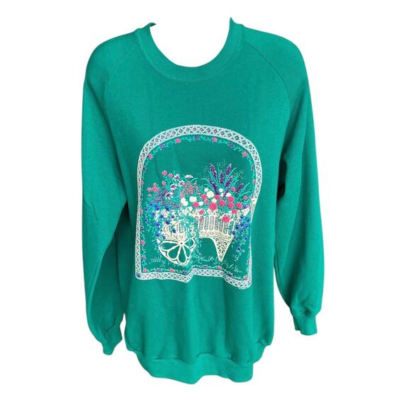 Vintage floral Gopher sweater - Picture 2 of 4